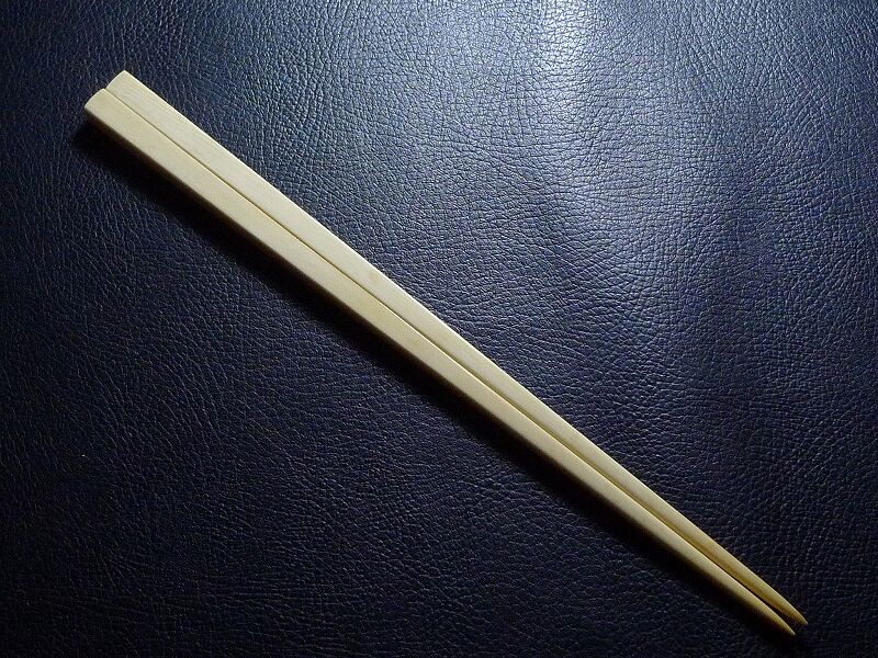 △本象牙材彫刻角箸33g/一膳△NE82△ | 象牙屋本舗 こほく堂 本