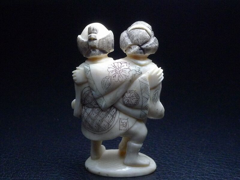 △在銘品・本象牙春画根付21g・提げ物△NE44△ | 象牙屋本舗 こほく堂