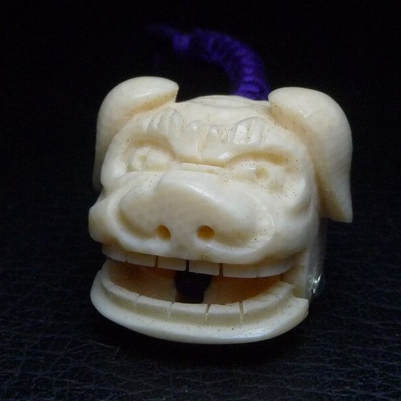 △本象牙獅子舞キーホルダー6g△NE97△ | 象牙屋本舗 こほく堂 本象牙