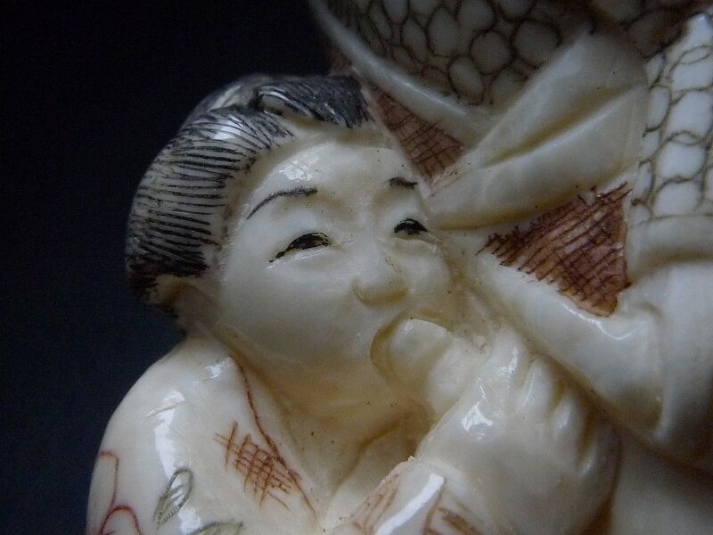 極上『浮世絵春画』 根付 　　（提げ物 /緒締め /重さ：22g 極上『浮世絵春画』 根付 （提げ物 /緒締め /重さ：22g