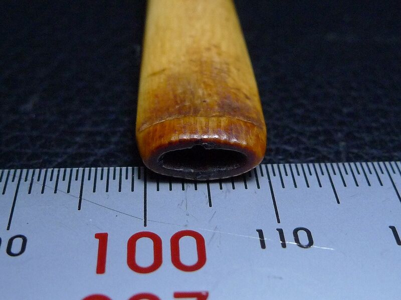 昭和レトロ 天然素材 象牙調 煙管パイプ大型80g △本象牙材金口煙管7g・パイプ・烟嘴 △NE93△ | 象牙屋本舗 こ