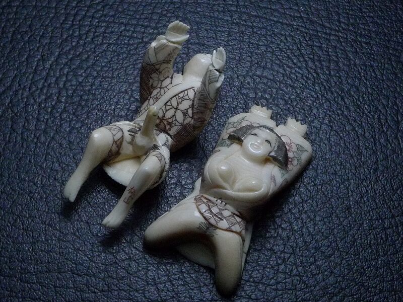 根付け　置物　行水　春画 春画 根付のYahoo!オークション(旧ヤフオク!)の相場・価格を見る