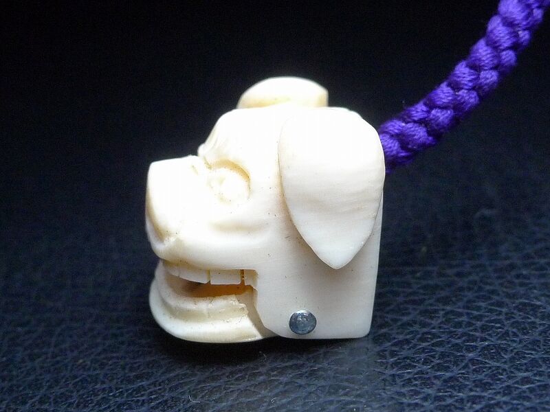 △本象牙獅子舞キーホルダー6g△NE97△ | 象牙屋本舗 こほく堂 本象牙