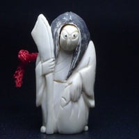 △在銘品・本象牙春画根付21g・提げ物△NE44△ | 象牙屋本舗 こほく堂