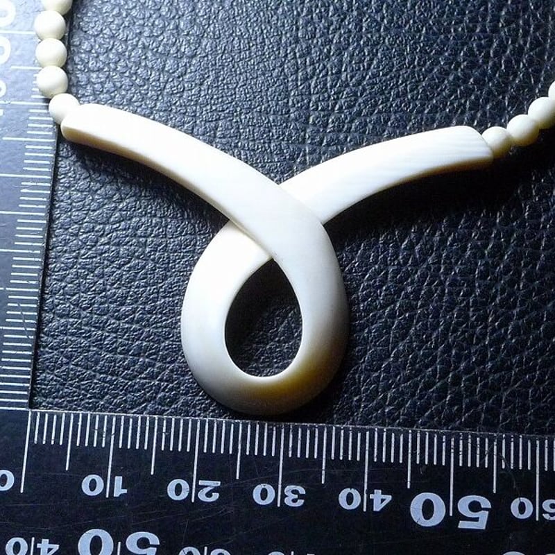 象牙調 ネックレス3本 ☆ 本象牙ネックレス A-36 ※ ネックレス・ペンダント 石橋象牙店