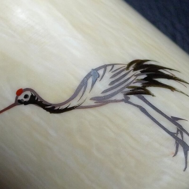 △本象牙飛鶴蒔絵蓋置・59g△NE86△ | 象牙屋本舗 こほく堂 本象牙と