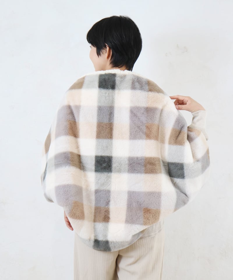 ブロックチェック3WAYひざ掛け | BuonaVita Online Shop