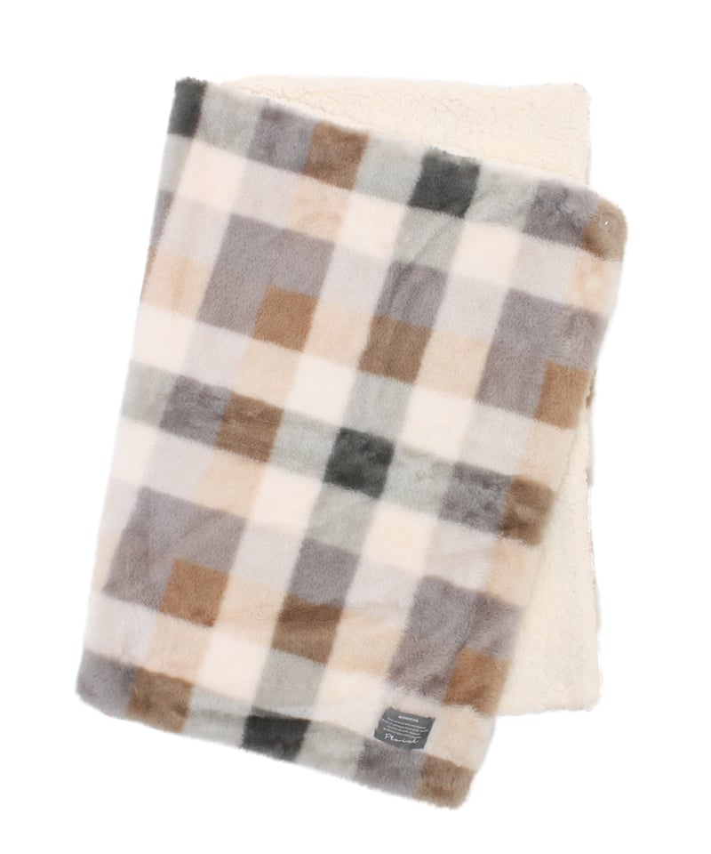 ブロックチェック3WAYひざ掛け | BuonaVita Online Shop