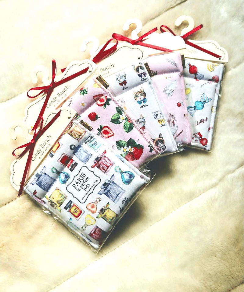 Candy ポーチ キャンディポーチ おめかしキャット ブラック – 3carat（スリー