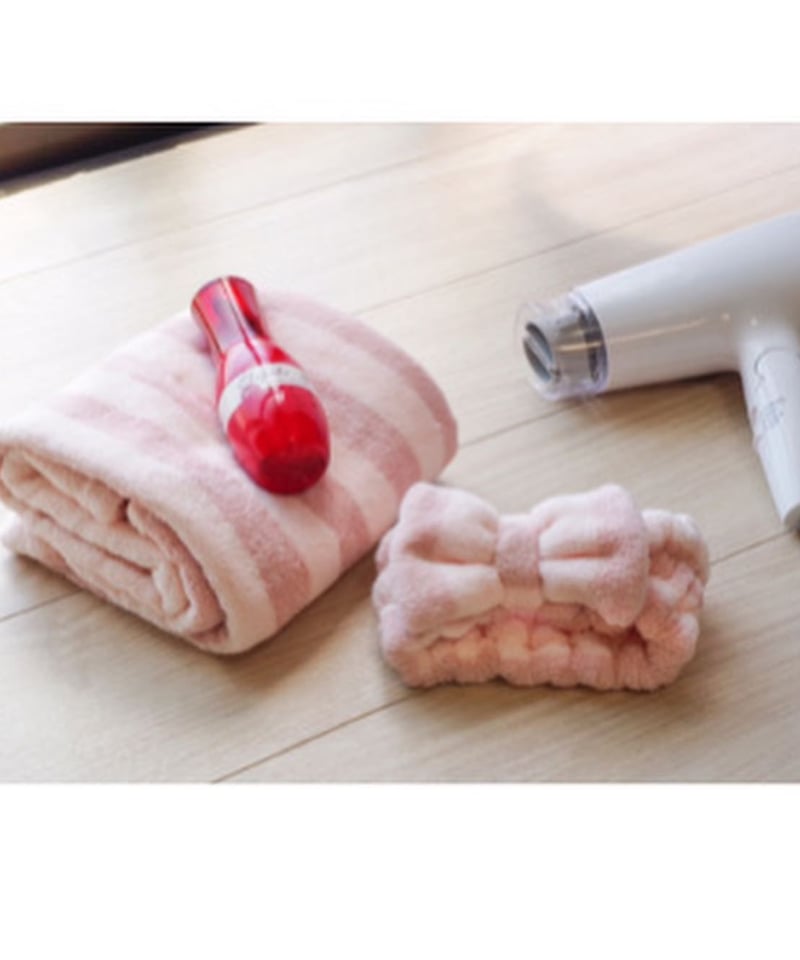 速乾性！【ヘアバンド＆タオル2点セット】カラリヘアケアセット