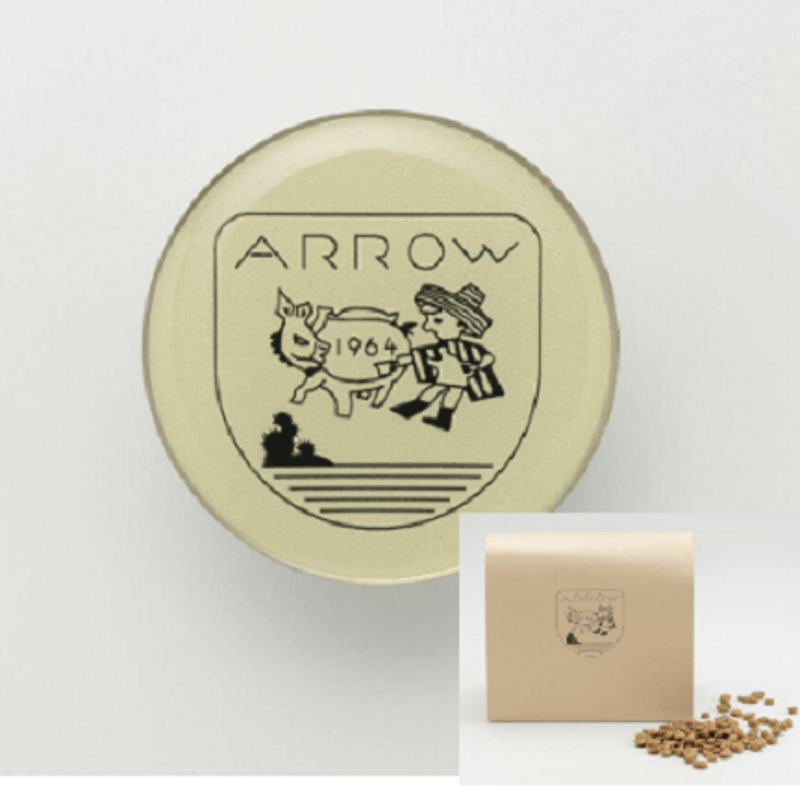 ピンバッジと珈琲豆のセット | 琥珀色の珈琲アロー