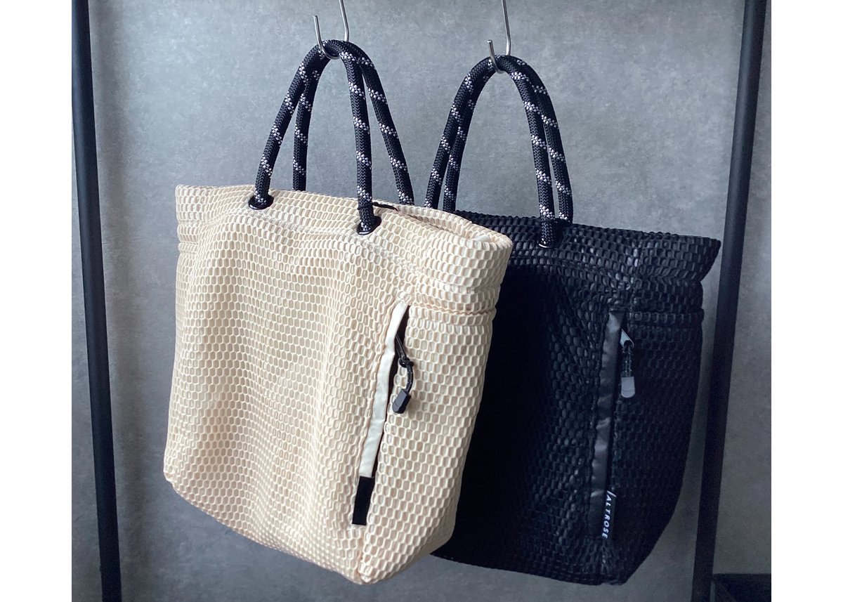 大容量トートバッグ ロープショルダー 2色 軽量メッシュロープトート | Belleza