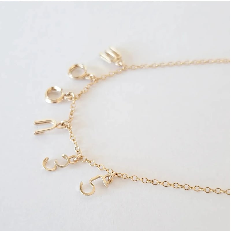 イニシャル&ナンバーステーションネックレス | ナンバー（数字