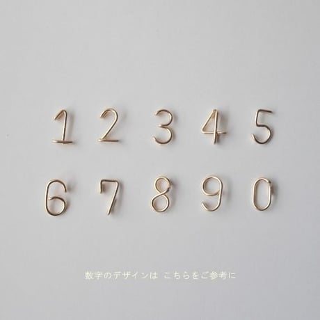 数字(ナンバー)コードアンクレット