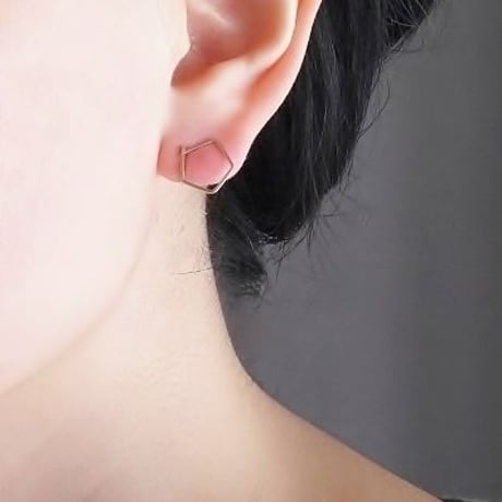 五角形イヤリング(ノンホールピアス)