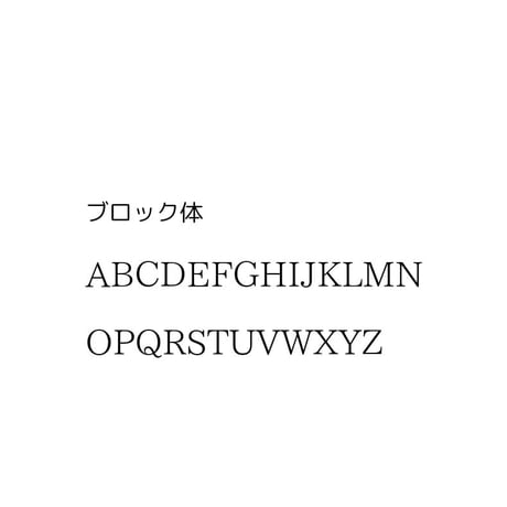 イニシャルプレートチャーム[ブロック体]【着せ替えネックレス用】