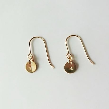 数字(ナンバー)プレートフックピアス