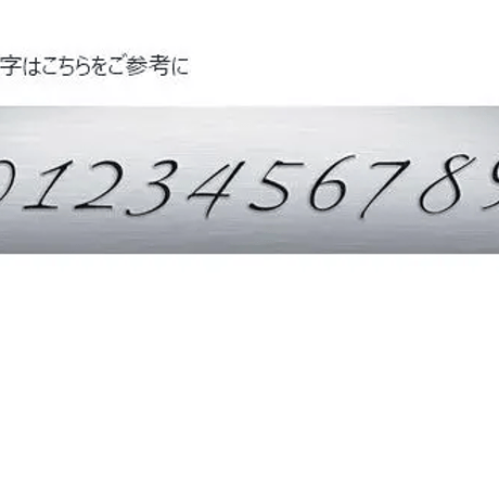 数字(ナンバー)プレートリング