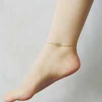 数字(ナンバー)2桁ラインアンクレット