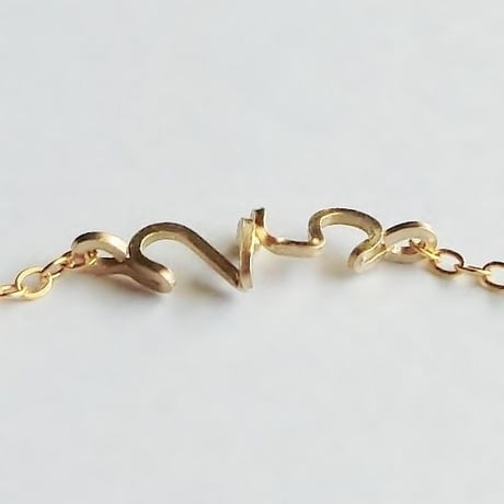 【ご予約品】数字(ナンバー)2ケタサイドブレスレット(10金)