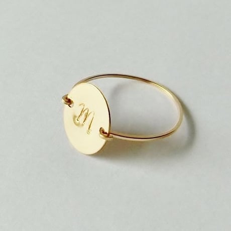 イニシャルプレートリング