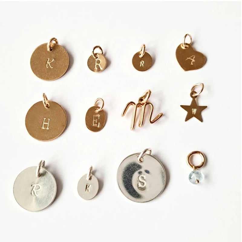 ミニ数字(ナンバー)プレートチャーム[シルバー925] 【着せ替え