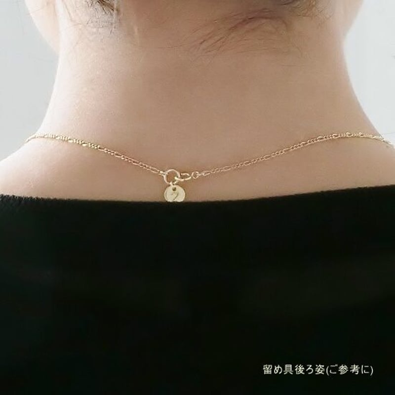 ロング&ショートデザインチェーンネックレス (2ケタ数字プレート ロング&ショートデザインチェーンネックレス (2ケタ数字プレート