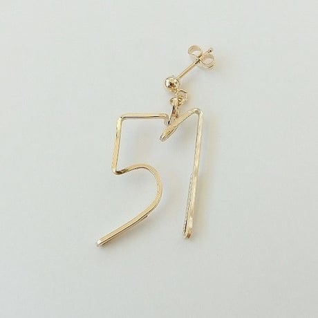 華やぎ数字(ナンバー)2ケタピアス