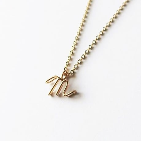 イニシャルネックレス【10金】