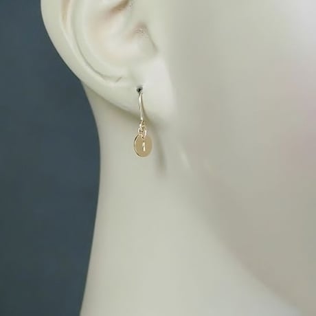 数字(ナンバー)プレートフックピアス