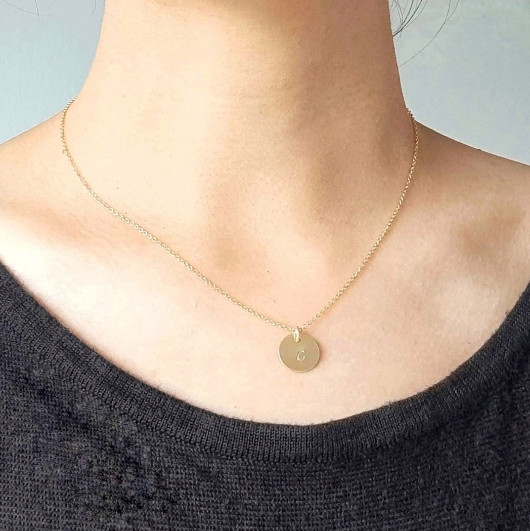 イニシャルペアプレートネックレスセット【ペア】 | ナンバー