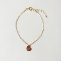 数字(ナンバー)ハートプレートチェーンブレスレット