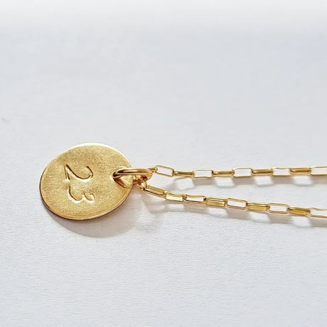 2ケタ数字(ナンバー)「オーバルチェーンネックレス」【着せ替えネックレス】