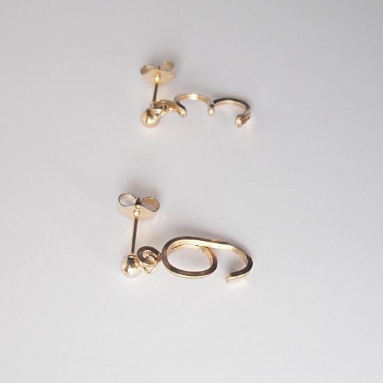 CLASSY.ONLINE掲載アイテム》数字（ナンバー）スタッドピアス スクエア