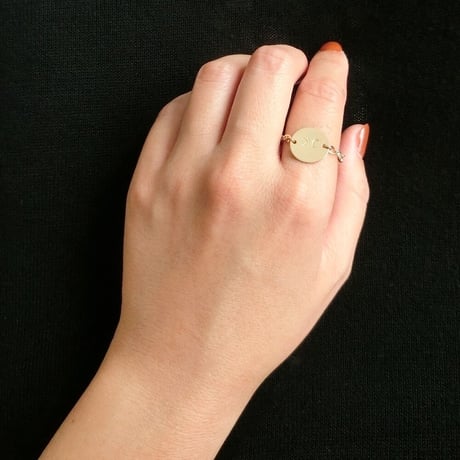 2つのイニシャルプレートチェーンリング