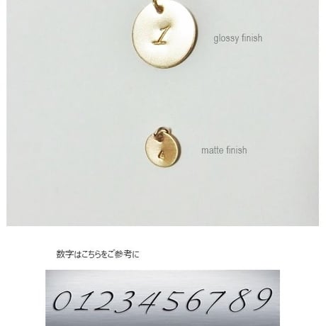 数字(ナンバー)「ボールチェーンネックレス」【着せ替えネックレス】