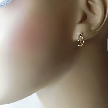 数字(ナンバー) 3ケタピアス スライド