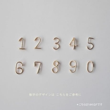 数字(ナンバー)チェーンアンクレット[シルバー925]