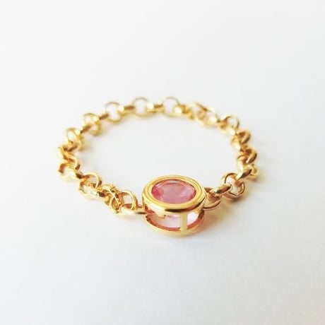 誕生石のベゼルリング