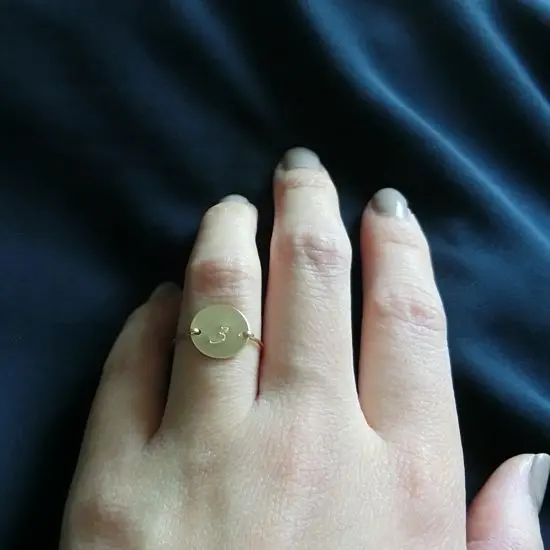 数字(ナンバー)プレートリング | ナンバー（数字）とイニシャルの