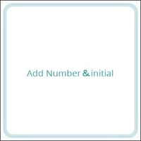 数字(ナンバー)とイニシャルプレート追加 [送料]