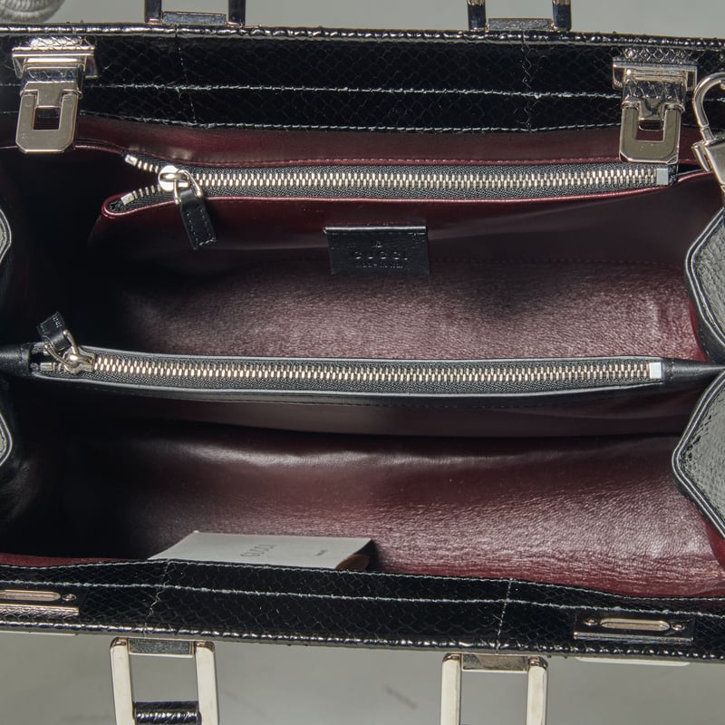 GUCCI ZUMI スネークレザートップハンドルバッグ | MLS GUCCI ZUMI スネークレザートップハンドルバッグ | MLS