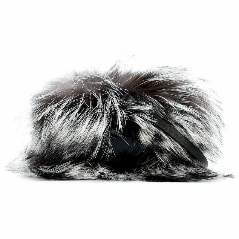 MONCLER LILIANE シルバーフォックスファーバッグ | MLS
