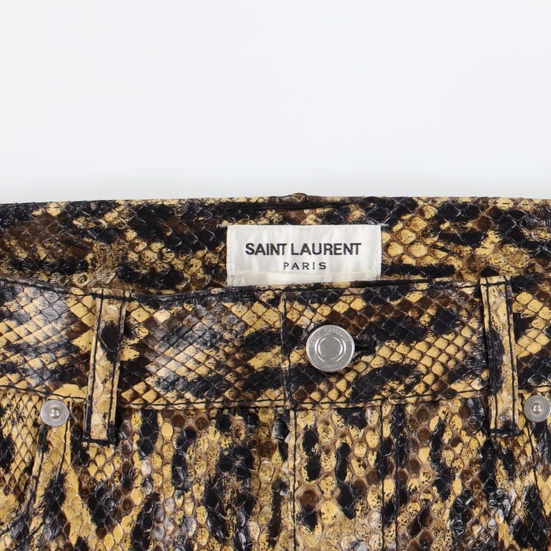 SAINT LAURENT パイソンパンツ プロトタイプ W28 | MLS