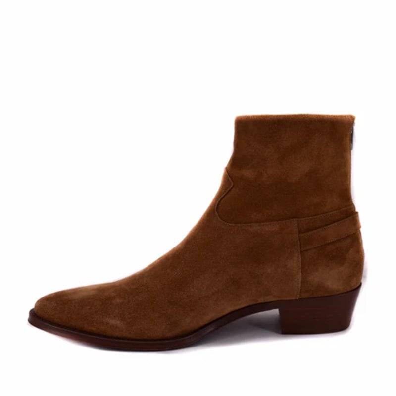 CELINE ジップバックル スウェードブーツ 10.5 | MLS CELINE ジップバックル スウェードブーツ 10.5 | MLS