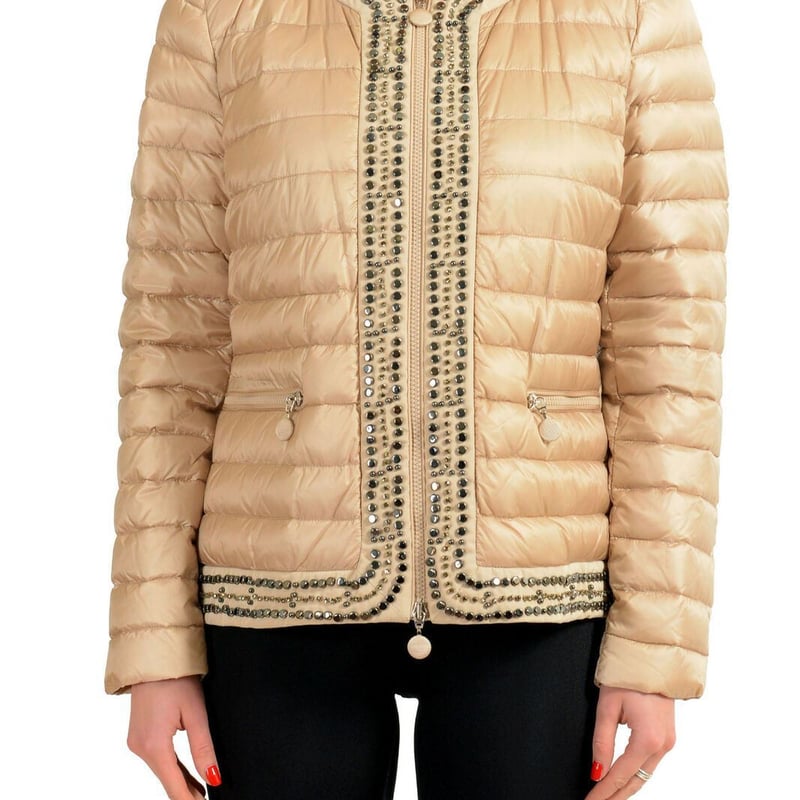 MONCLER CHARTRAN ビーズ装飾ダウンジャケット | MLS MONCLER CHARTRAN ビーズ装飾ダウンジャケット | MLS