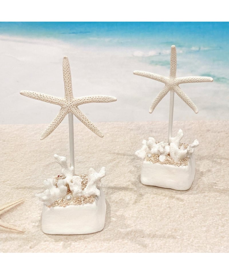 スターフィッシュとサンゴのアクセサリースタンド SHELOOMオリジナル