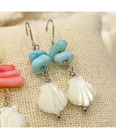 ラリマー&シェルピアス　SHELOOMオリジナル