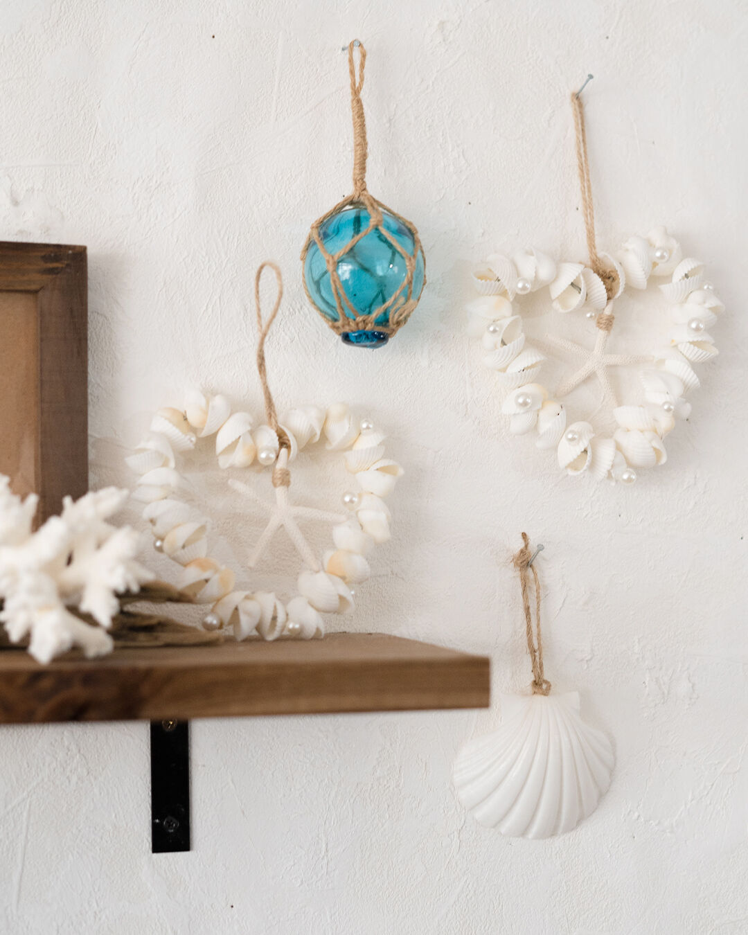 シェル＆スターフィッシュ ハート型リース SHELOOMオリジナル