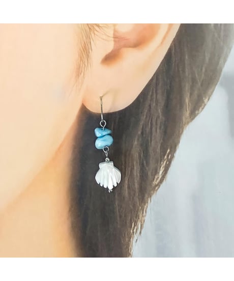 ラリマー&シェルピアス　SHELOOMオリジナル